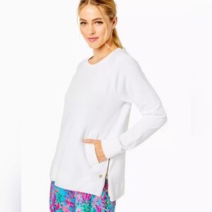 Lilly Pulitzer White Pullover Sweatshirt